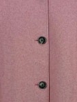 Vorschaubild 2 von Klassischer Mantel Damen Rosa Gr. 42/XL Polyester Uni Langarm Knopf