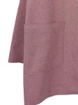 Vorschaubild 3 von Klassischer Mantel Damen Rosa Gr. 42/XL Polyester Uni Langarm Knopf