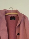 Vorschaubild 4 von Klassischer Mantel Damen Rosa Gr. 42/XL Polyester Uni Langarm Knopf