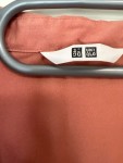 Vorschaubild 5 von Hemdbluse Damen Gr. 38/M Rosa Viskose Basic Langarm Alltag Knopf