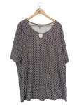 Vorschaubild 1 von Damen Bluse Gr. 52 Mehrfarbig Casual Viskose Kurzarm