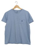 Vorschaubild 1 von Herren T-Shirt M Baumwolle Blau Casual Brusttasche