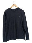 Vorschaubild 1 von Langarmshirt Herren Schwarz Basic Gr. 48;M Baumwolle