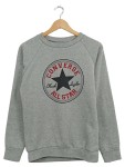Vorschaubild 1 von Damen Sweatshirt Gr. 36/S Grau Casual Logo-Print Langarm