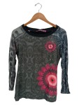 Vorschaubild 1 von Damen Langarmshirt Blumenmuster Gr. 36/S Mehrfarbig Farbenfroh