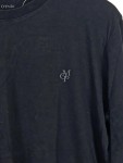 Vorschaubild 3 von Langarmshirt Herren Schwarz Basic Gr. 48;M Baumwolle