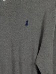 Vorschaubild 2 von Herren Pullover Grau Gr. S Casual Baumwolle V-Ausschnitt