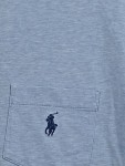 Vorschaubild 3 von Herren T-Shirt M Baumwolle Blau Casual Brusttasche