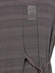 Vorschaubild 2 von Strickkleid Damen Gr. 40/L Grau Casual Lochmuster Baumwolle
