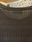 Vorschaubild 4 von Strickkleid Damen Gr. 40/L Grau Casual Lochmuster Baumwolle