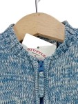 Vorschaubild 5 von Kinder Strickjacke Gr. 62 Blau Meliert Baumwolle