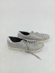 Vorschaubild 2 von Damen Sneaker Schnürschuhe Grau Gr. 39 Animal Print Metallic