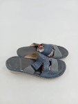 Vorschaubild 2 von Damen Sandalen Gr. 36 Blau Komfort Pantoletten Sommer Schuhe