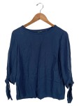 Vorschaubild 1 von Damen Bluse Gr. 38/M Blau Casual Schleifen 3/4-Arm