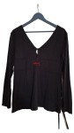 Vorschaubild 2 von Damen Langarmshirt mit Print Schwarz Gr. 34/XS Casual