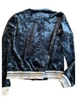 Vorschaubild 2 von Bomberjacke Kinder Gr. 152 Petrol Polyester Strukturmuster Modisch