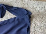 Vorschaubild 3 von Damen Bluse Gr. 38/M Blau Casual Schleifen 3/4-Arm