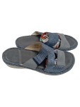 Vorschaubild 1 von Damen Sandalen Gr. 36 Blau Komfort Pantoletten Sommer Schuhe