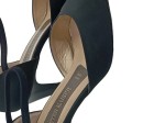 Vorschaubild 3 von Damen Pumps D'Orsay Knöchelriemen Schwarz Wildleder Gr. 39