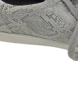 Vorschaubild 4 von Damen Sneaker Schnürschuhe Grau Gr. 39 Animal Print Metallic