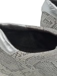 Vorschaubild 5 von Damen Sneaker Schnürschuhe Grau Gr. 39 Animal Print Metallic