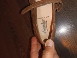 Vorschaubild 4 von Sandaletten Damen Gr. 38,5 Braun Leder Klettverschluss 2 cm Komfortabel