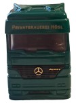 Vorschaubild 1 von Actros LKW Modellfahrzeug Grün mit Werbung
