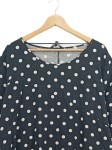 Vorschaubild 2 von Freizeitkleid Damen Schwarz Gr. 50/4XL Viskose Punkte Casual 90 cm