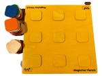Vorschaubild 1 von Magisches Viereck Steckspiel Holz Lernspielzeug Kinder Mehrfarbig