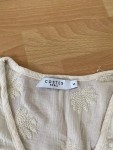 Vorschaubild 6 von Freizeithemd Damen Beige Gr. 34/XS Viskose Florales Muster Bohemian 34 cm