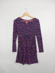 Vorschaubild 2 von Freizeitkleid Blumenmuster Damen Midikleid Viskose Mehrfarbig 32/XXS