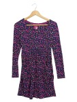Vorschaubild 1 von Freizeitkleid Blumenmuster Damen Midikleid Viskose Mehrfarbig 32/XXS