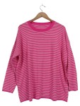 Vorschaubild 1 von Maerz Damen Pullover Gr. 44 Pink gestreift Casual Langarm