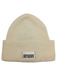 Vorschaubild 1 von Mütze Beanie Beige Uni Casual Alltag Rippstrick Logo
