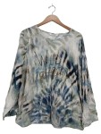 Vorschaubild 1 von Damen Hemdbluse 42/XL Mehrfarbig Casual mit Print und Schriftzug