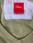 Vorschaubild 6 von Herren Pullover Langarm Uni Grün Gr. 42 Baumwolle Casual