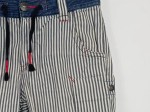 Vorschaubild 2 von Herren Jeans Shorts Gr. 46 Blau Gestreift Casual Bermuda