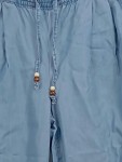 Vorschaubild 3 von Damen Stoffhose Blau Gr. W34/42 L25 Casual Baumwolle