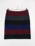 Vorschaubild 2 von Sportrock Damen Gr. 42/XL Mehrfarbig Viskose Gestreift Sportlich