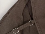 Vorschaubild 4 von Bustier Sport BH Damen Oliv Gr. S Rippstrick Raffung Logo Sportlich