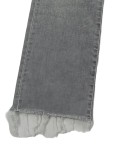 Vorschaubild 3 von Damen Jeans Wide Fit Gr. 27 Grau Casual Fransen