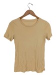 Vorschaubild 1 von Damen T-Shirt Beige Gr. 34/XS Baumwolle Casual