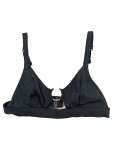 Vorschaubild 1 von Bikini-Oberteil Damen Gr. 36/S Schwarz Polyamid Uni Modern Ärmellos