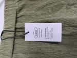 Vorschaubild 5 von Damen Stoffhose Grün Gr. L Casual Weite Hose Strukturmuster