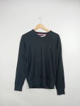 Vorschaubild 2 von Herren Pullover V-Ausschnitt Baumwolle Gr. S Schwarz