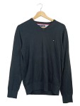 Vorschaubild 1 von Herren Pullover V-Ausschnitt Baumwolle Gr. S Schwarz