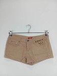 Vorschaubild 2 von Shorts Damen Beige Gr. W28/36/S Baumwolle Uni Casual Freizeit