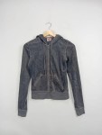 Vorschaubild 2 von Sweatjacke Kapuze Damen Grau Gr. 36/S Polyester Freizeit