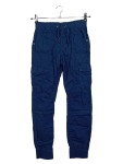 Vorschaubild 1 von Cargohose Kinder Blau Gr. 152 Baumwolle Uni Casual Freizeit Rippstrick L26