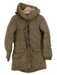Vorschaubild 1 von Parka Damen Oliv Gr. 34/XS Baumwolle Uni Casual Polyester